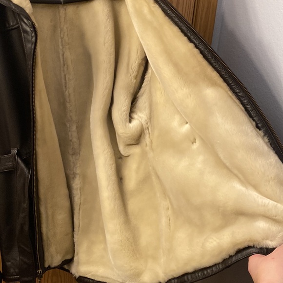 Wilsons Leather leather jacket with faux fur lining - Picture 7 of 12